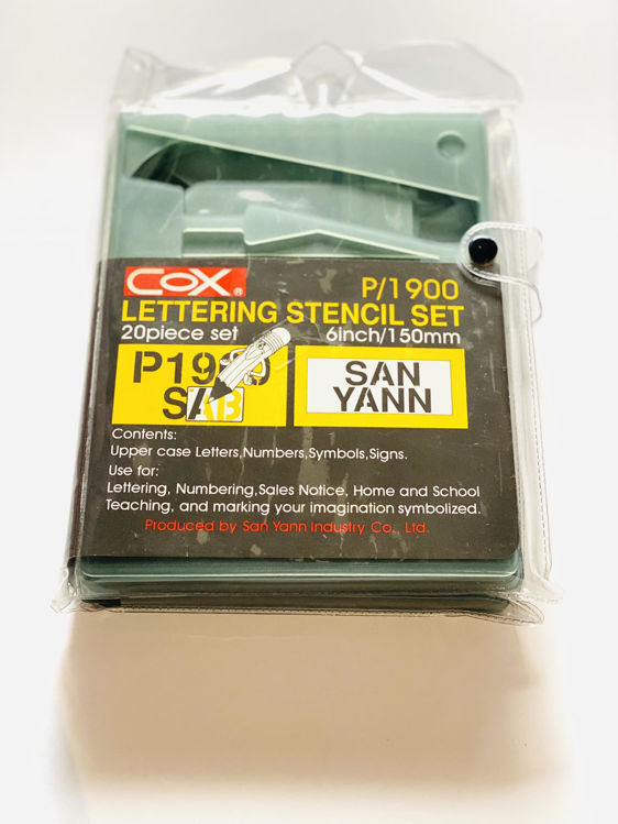 Picture of 9008-LETTERING STENCIL SET 20 PCS